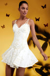 CHARO RUIZ IBIZA SISSY SHORT DRESS IN IVORY LOLITA