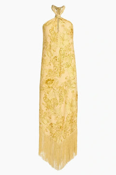 FRINGED ZAR ASYMMETRICAL DRESS