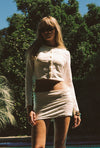 LA PORTE LAUREN SWIM CARDIGAN IN CLOUD