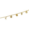 MONISHA MELWANI GOLD DIAMOND BALL BRACELET