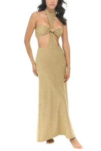 SOIREE MIAMI BEACH ARIA DRESS IN GOLD