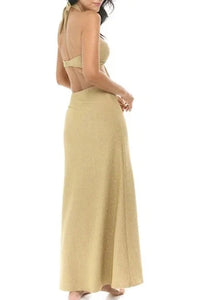 SOIREE MIAMI BEACH ARIA DRESS IN GOLD