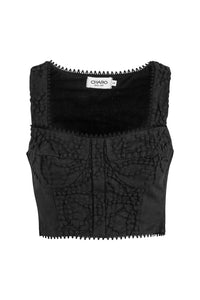 CHARO RUIZ IBIZA MAIREY TOP IN BLACK