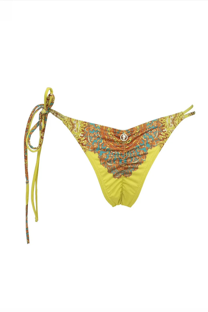 BANANHOT MARILYN BIKINI BOTTOM IN YELLOW SUNSET