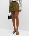 JUST BE QUEEN LUMI SKIRT IN ARMY GREEN