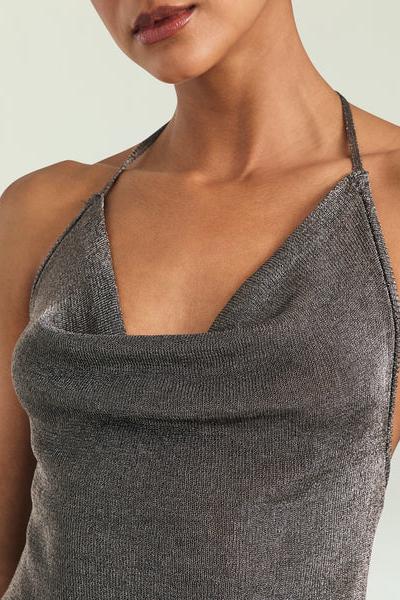 ESMERELDA METALLIC KNIT TOP