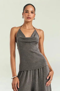 ESMERELDA METALLIC KNIT TOP