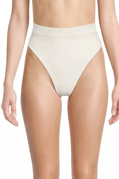 PATBO HIGH LEG BIKINI BOTTOM IN IVORY