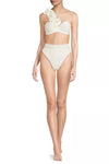 PATBO HIGH LEG BIKINI BOTTOM IN IVORY