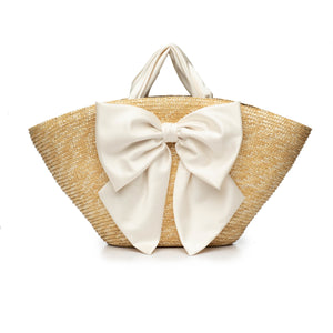 CARLOTTA NATURAL STRAW TOTE