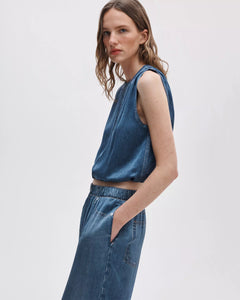 MIRAMAR SATIN MICA BUBBLE TOP