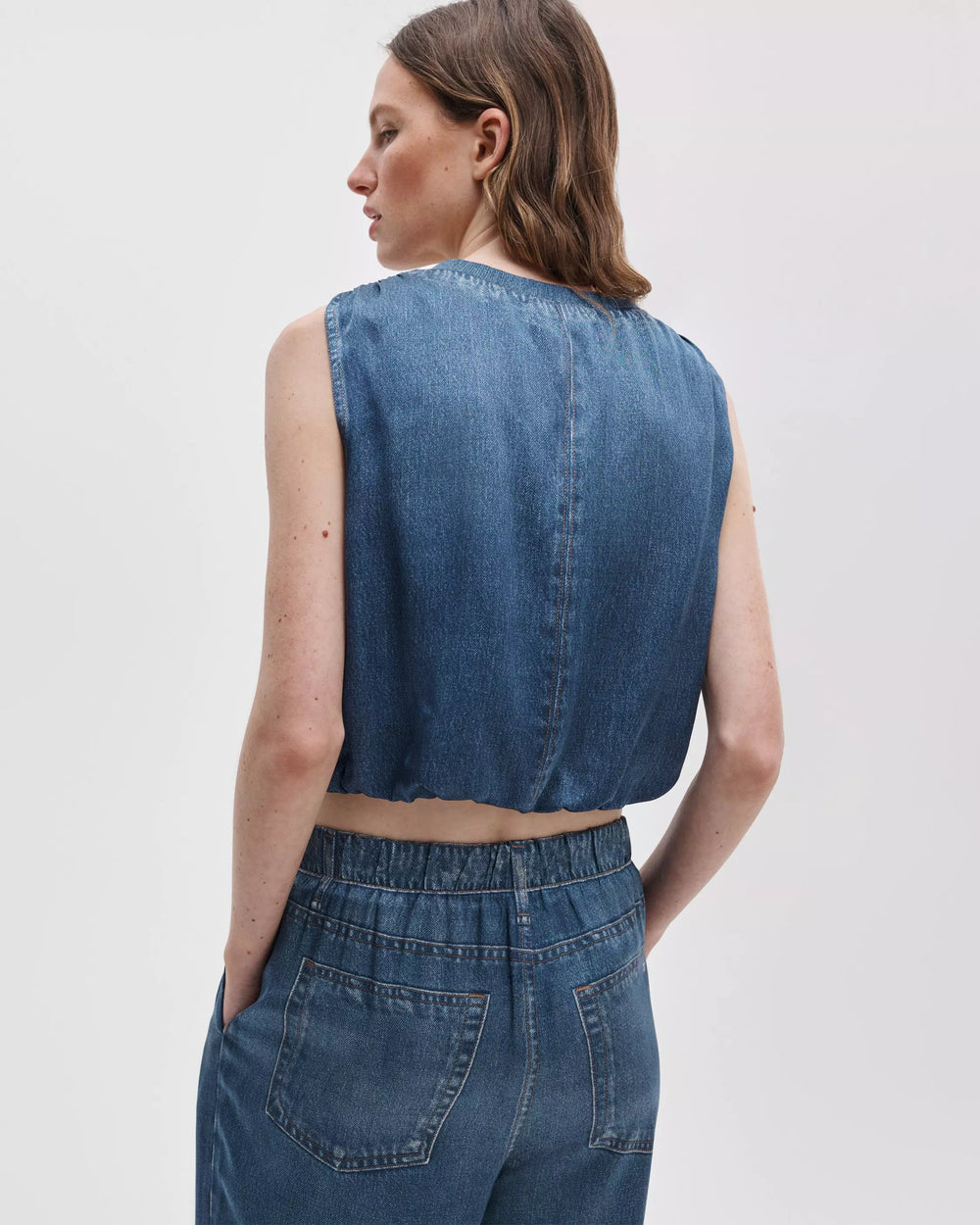 MIRAMAR SATIN MICA BUBBLE TOP