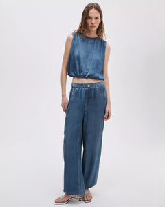 MIRAMAR SATIN BUBBLE PANT