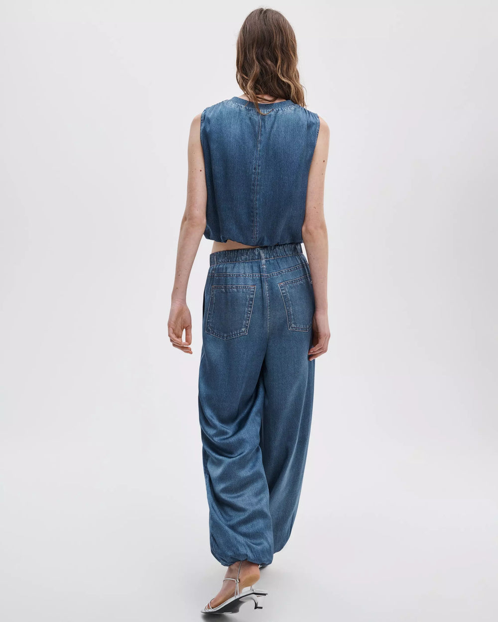 MIRAMAR SATIN BUBBLE PANT