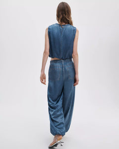 MIRAMAR SATIN BUBBLE PANT