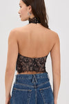 RETROFETE CYRENE LACE TOP IN BLACK