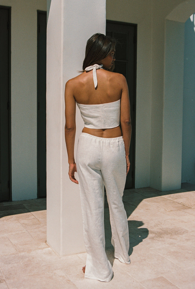 SOIREE MIAMI BEACH ALLY PANTS IN WHITE