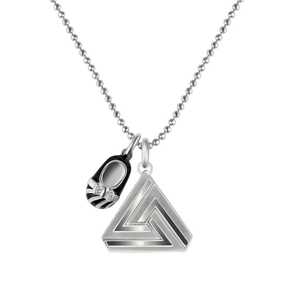 SMALL SIMPLE SERIES 1 SILVER TRIANGLE (NO DIAMONDS)