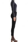 AGOLDE SOPHIE HI RISE SKINNY IN JET