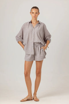 STONE STRIPE FISHER SHIRT