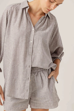 STONE STRIPE FISHER SHIRT