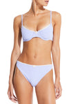 SOLID & STRIPED DAPHNE TOP IN WISTERIA