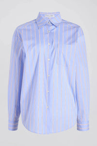 SOLID & STRIPED JANCY BLOUSE IN HOT SPRING STRIPE