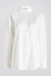 SOLID & STRIPED JANCY BLOUSE IN OPTIC WHITE