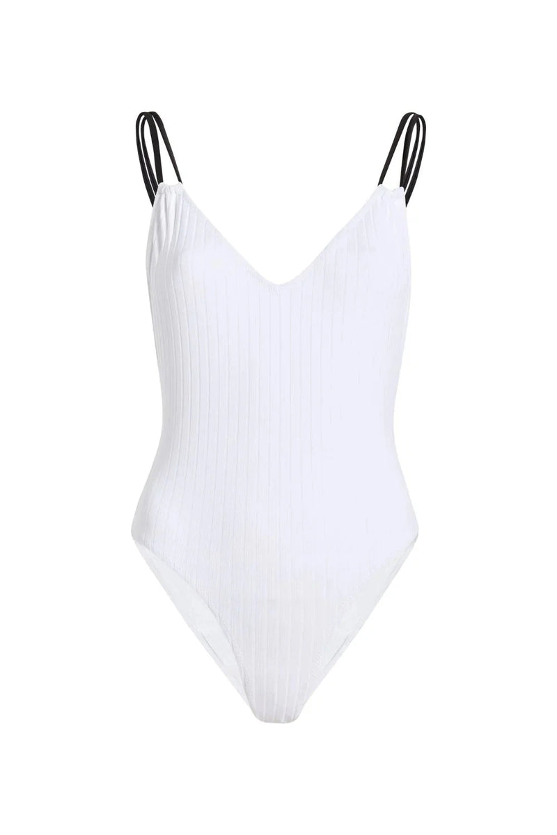 SOLID & STRIPED LYNN ONE PIECE IN MARSHMALLOW