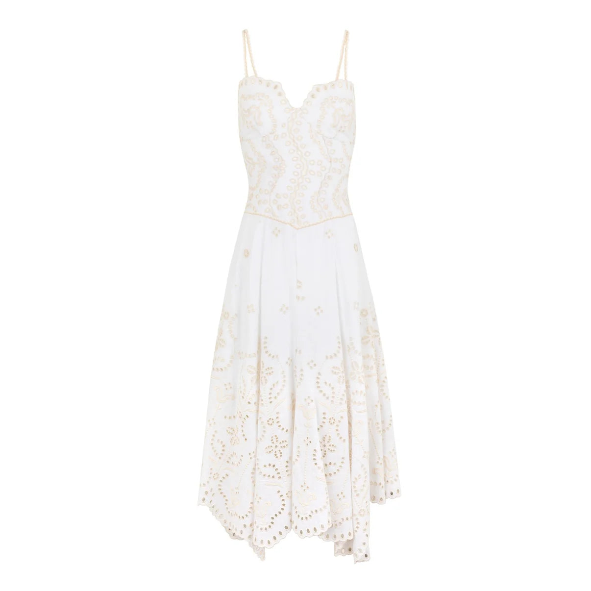 CHARO RUIZ IBIZA OMELIA LONG DRESS IN IVORY LOLITA