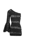 CHARO RUIZ IBIZA ZAKIA SHORT DRESS IN BLACK SA PUNTA