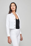L'AGENCE JANELLE SLIM JACKET IN BLANC
