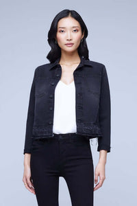 L'AGENCE TATIANA RELEASED HEM JACKET IN SHADOW