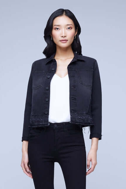 L'AGENCE TATIANA RELEASED HEM JACKET IN SHADOW