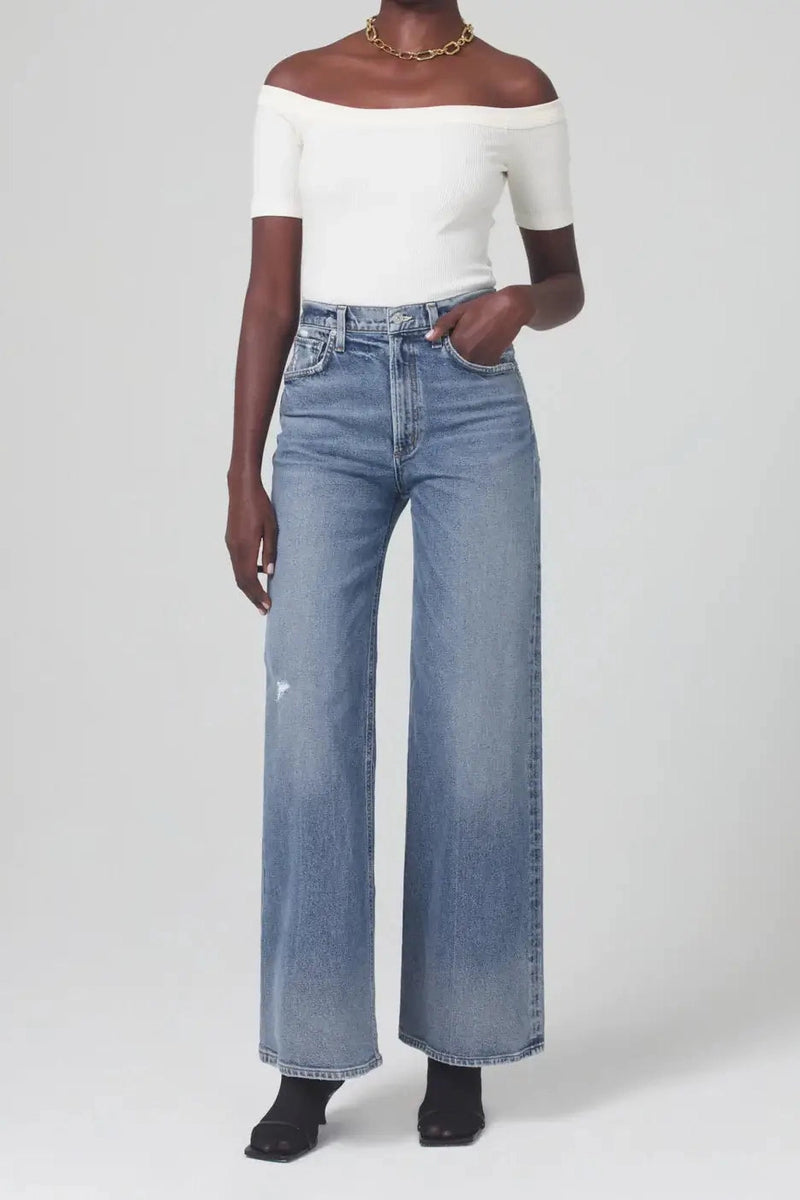 CITIZENS OF HUMANITY PALOMA BAGGY JEANS IN ASCENT