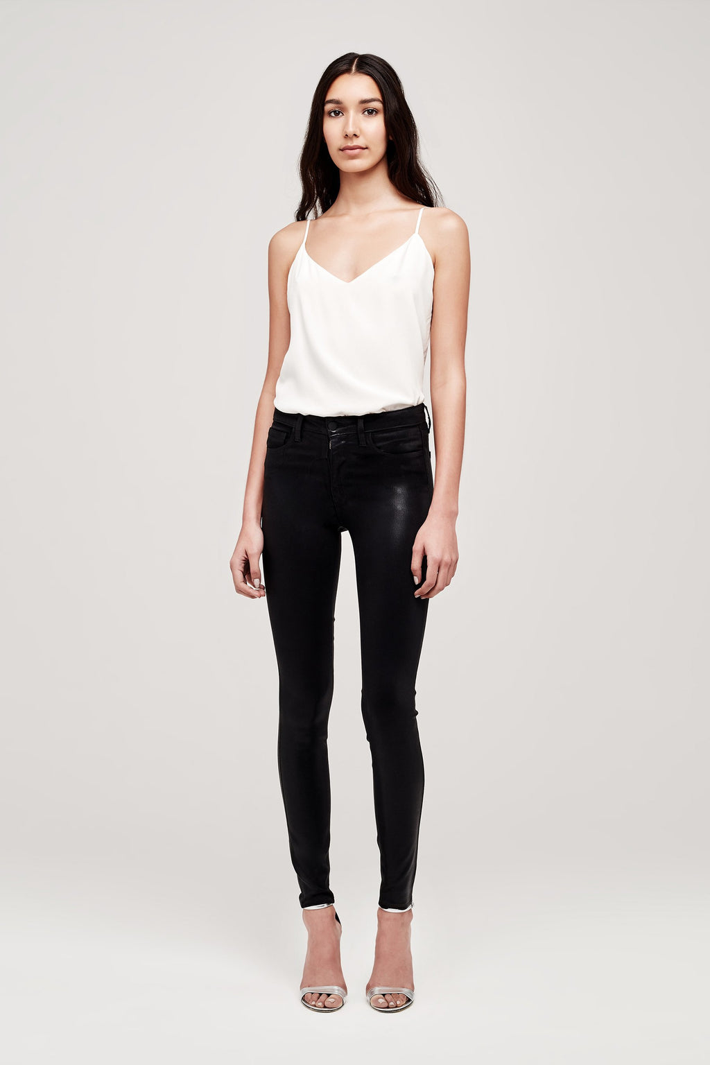 MARGUERITE COATED HIGH RISE SKINNY – Big Drop NYC