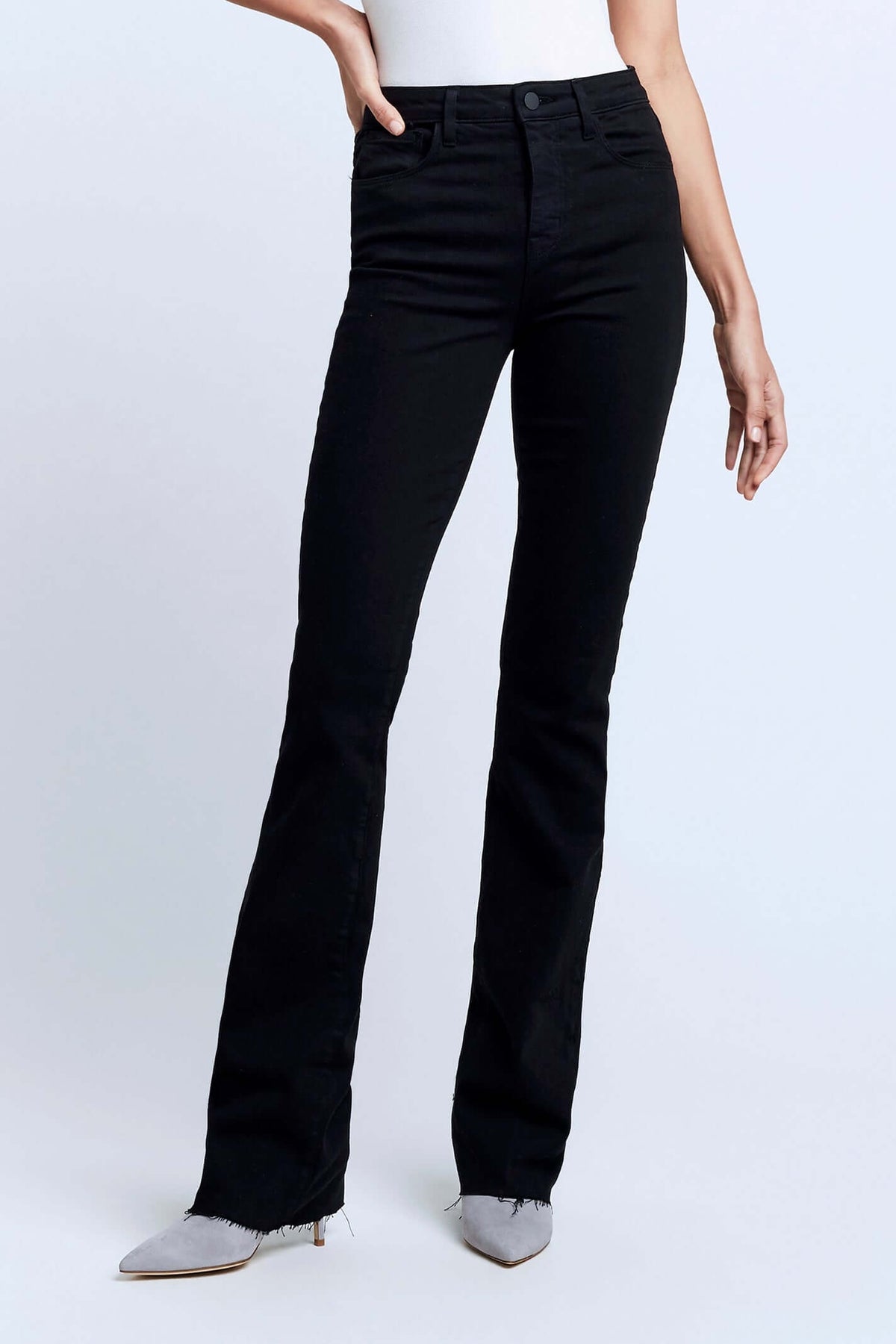 L'AGENCE RUTH HIGH RISE STRAIGHT IN BLACK