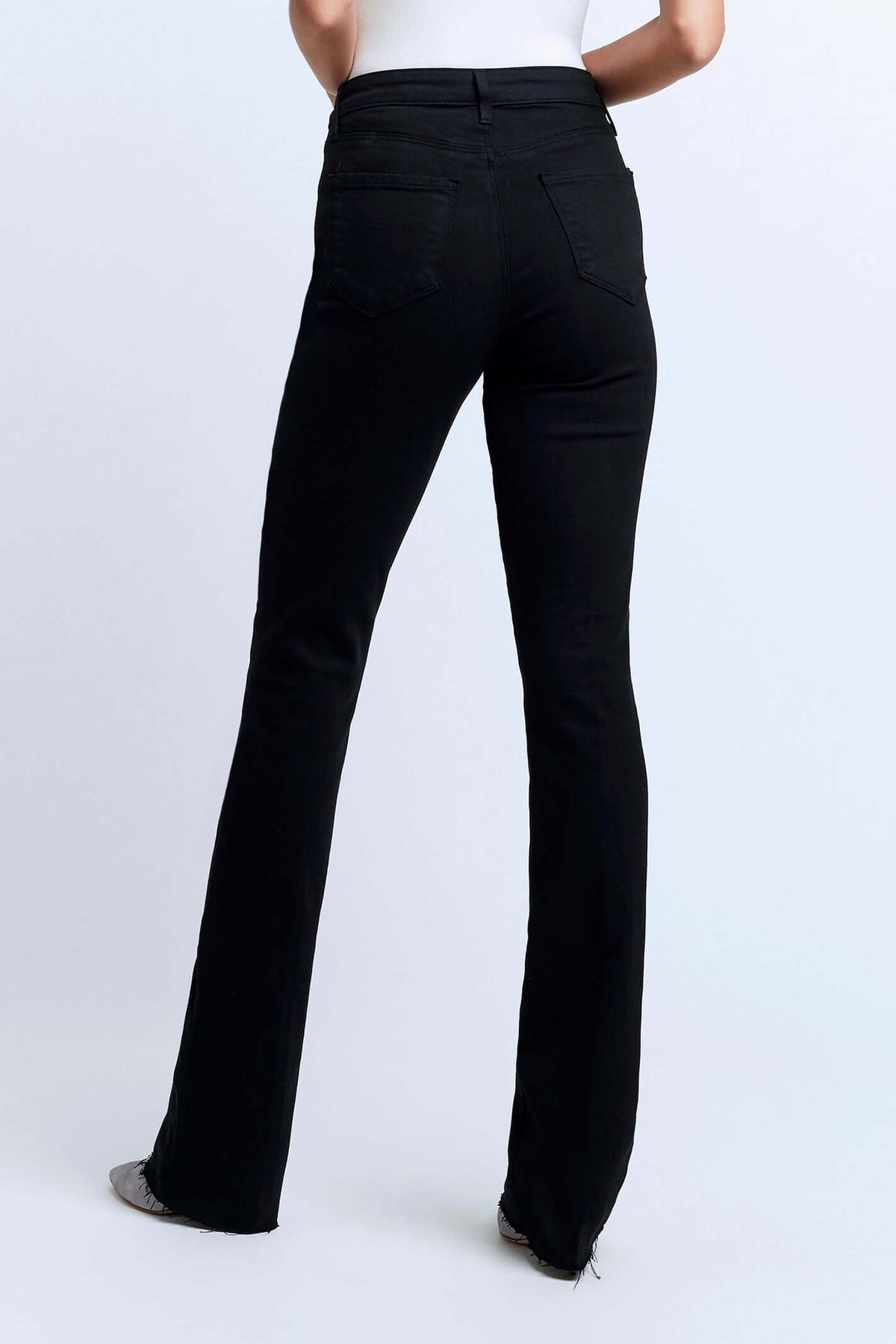 L'AGENCE RUTH HIGH RISE STRAIGHT IN BLACK