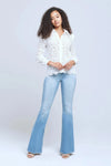 L'AGENCE JENICA LACE BLOUSE IN IVORY