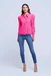 L'AGENCE JENICA LACE BLOUSE IN ROSE