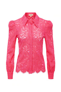 L'AGENCE JENICA LACE BLOUSE IN ROSE