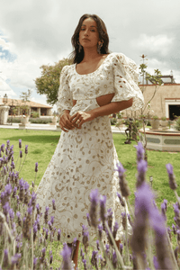 WAIMARI MERIDA DRESS IN WHITE