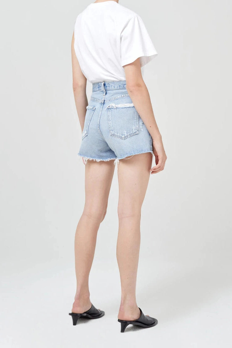 AGOLDE DEE HIGH RISE SHORT IN MUSE