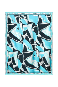 CIN CIN LONG LONG SCARF IN ARTIFICE AQUA