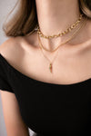 ELECTRIC PICKS FLORENCE NECKLACE IN GOLD