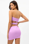 FRANKIE'S BIKINIS RICHIE PLISSE DRESS IN WISTERIA