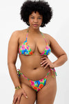 FRANKIE'S BIKINIS TIA BOTTOM IN NEON SURFER