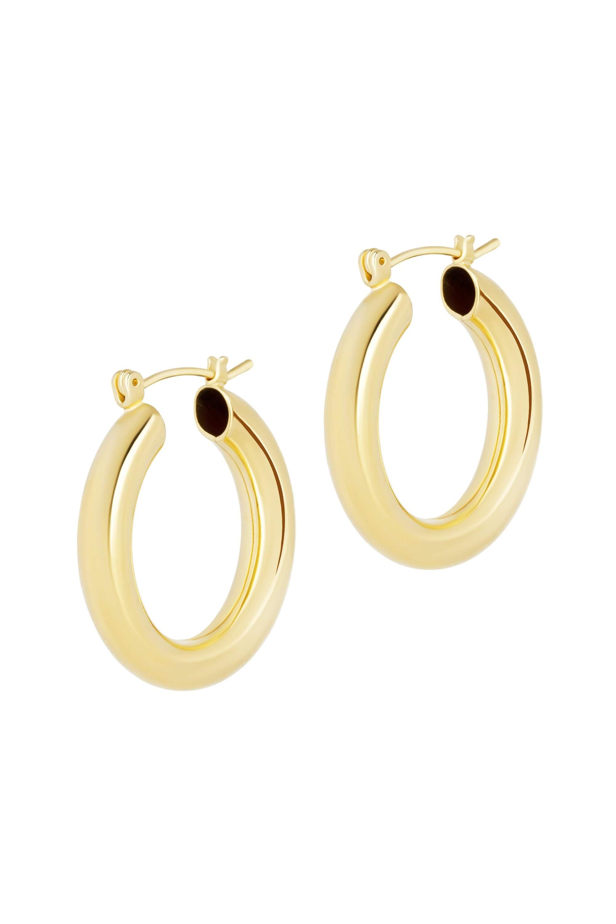 ELECTRIC PICKS LARGE HENDRIX HOOPS IN GOLD