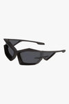 GIVENCHY GIV CUT SUNGLASSES IN MATTE BLACK/SMOKE
