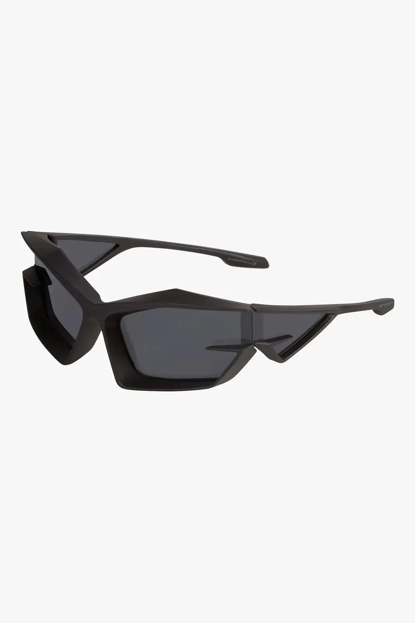 GIVENCHY GIV CUT SUNGLASSES IN MATTE BLACK/SMOKE
